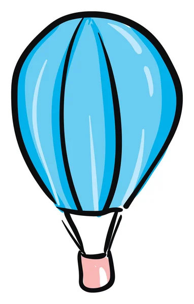 Ein Großer Fallschirm Der Hoch Fliegt Einem Hellen Tag Vektor — Stockvektor