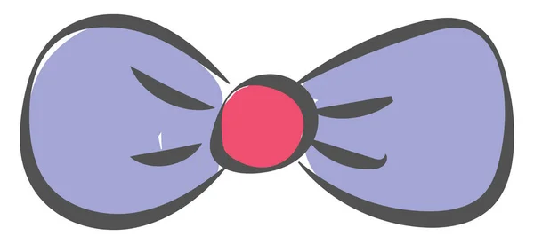 Ein Blauer Schmetterling Mit Rotem Vektor Farbzeichnung Oder Illustration — Stockvektor