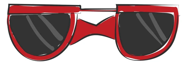 Elegante Vidro Vermelho Com Desenho Cor Vetorial Quadro Vermelho Ilustração — Vetor de Stock