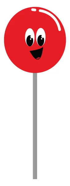Emoji of a laughing lollipop / Candy vector or color illustration — стоковый вектор