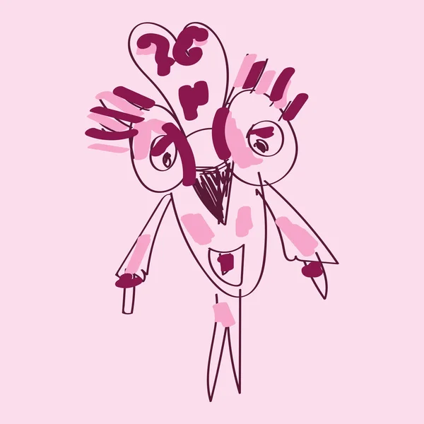 Emoji de um homem preguiçoso vetor de coruja ou ilustração de cor —  Vetores de Stock
