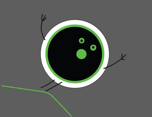 Emoji der Pupille eines menschlichen Augenvektors oder Farbabbildung — Stockvektor
