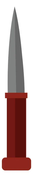 赤いナイフ/武器/切削工具ベクトルまたはカラーイルスのクリップアート — ストックベクタ