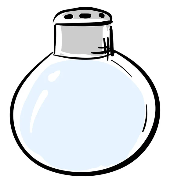 Egy kék színű, kerek só shaker vagy színes Illu ClipArt — Stock Vector