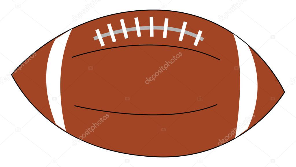Clipart of an inflated ellipsoidal soccer ball vector or color i