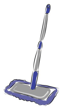 Beyaz arka plan üzerine mor yeni paspas illüstrasyon vektörü 