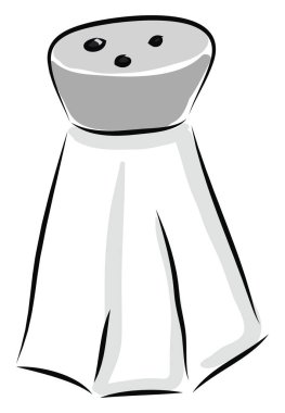 Beyaz arka planda tuzluk illüstrasyon vektörü 