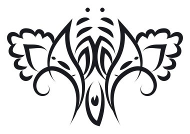 Benzersiz bir dekor vektörü veya renk illüstrasyonu