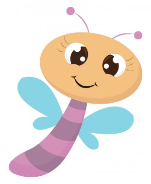 Renkli ejderha sinek vektör veya renk illüstrasyon