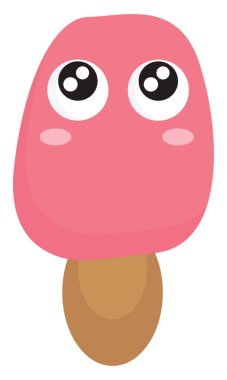 Stick dondurma vektör veya renk illüstrasyon