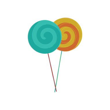 renkli lolipop vektör veya renk illüstrasyon