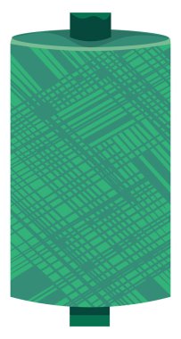 Mavi iplik vektörü veya renk illüstrasyonbir koni