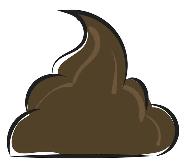 Turd picture cartoon/Poop vector or color illustration — Stock Vector