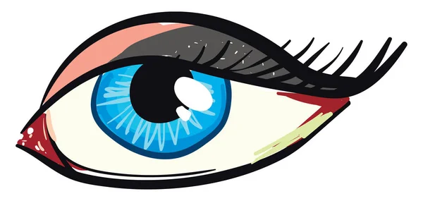 Occhio blu di una donna — Vettoriale Stock