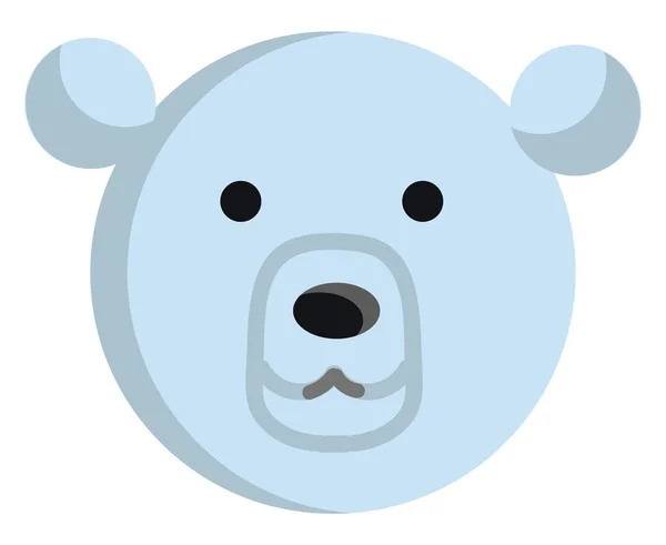 Vetor de ilustração do urso polar sobre fundo branco — Vetor de Stock