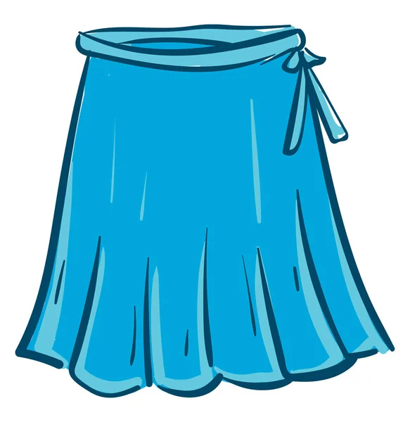 Stylový modrý vektor sukní nebo barevný ilustrace — Stockový vektor