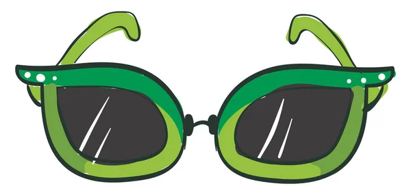 En cool gröna glasögon vektor eller färg illustration — Stock vektor