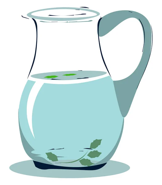 Jug of drinking water vector or color illustration — Stock Vector