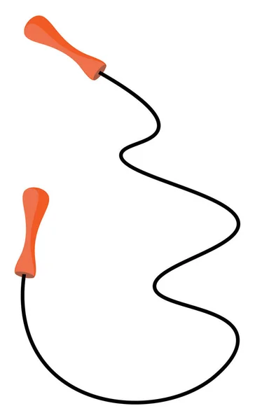Lange sprong touw vector of kleur illustratie — Stockvector