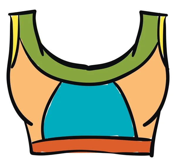Multi-colored bras vector or color illustration — Stock Vector