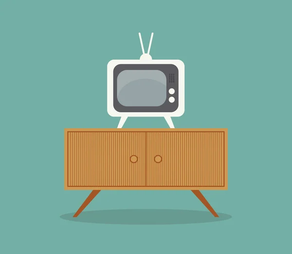Небольшой телевизионный вектор или цветная иллюстрация — стоковый вектор