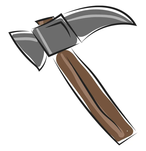 Clipart d'un marteau brun / outil / vecteur d'implémentation ou illustr de couleur — Image vectorielle