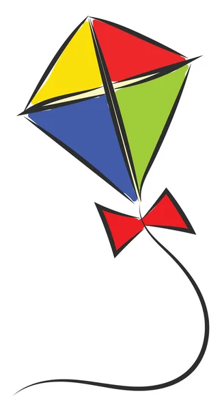 Kolorowe kite/Outdoor gry wektor lub kolor ilustracji — Wektor stockowy