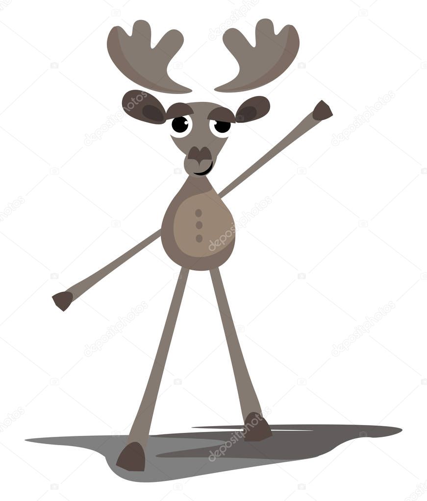 Vettoriale stockEmoji di un vettore di cervo danzante o illustrazione a  colori di ©Morphart #265067928, image size:871x1023