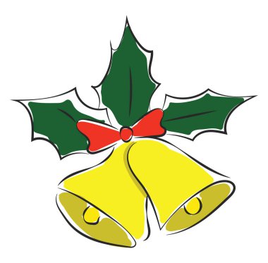 Karikatür Yeni yıl yapay çan / Bağlı şerit Xmas çan deco için