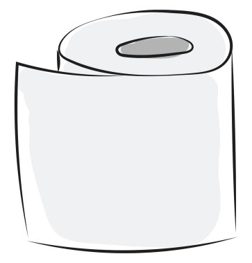 Mendil kağıt demeti/Tuvalet kağıdı demeti vektör veya renk illustra