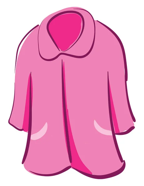 Clipart de um vetor de nightie rosa-colorido da mostra ou illus da cor — Vetor de Stock