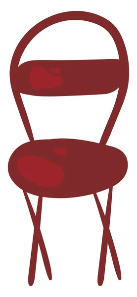 Clipart of a red-colored chair vector or color illustration — Stock Vector