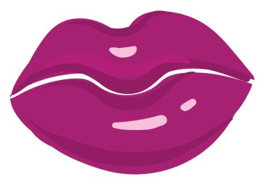 Ağız el çizilmiş tasarım, illüstrasyon, beyaz backgroun vektör