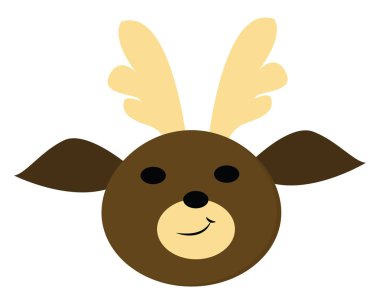 Sevimli bir bebek geyik , vektör veya renk illüstrasyon