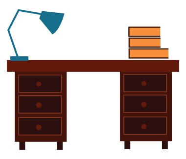 Rahat masa , vektör veya renk illüstrasyon