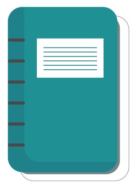 Bond not defteri , vektör veya renk illüstrasyon