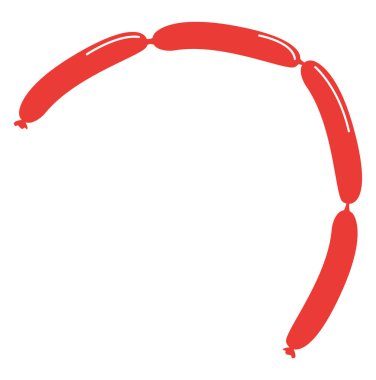 Sosisklips / Gıda, vektör veya renk illüstrasyon