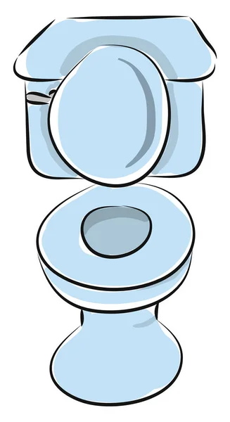 Toilet hand getekende ontwerp, illustratie, vector op witte backgrou — Stockvector