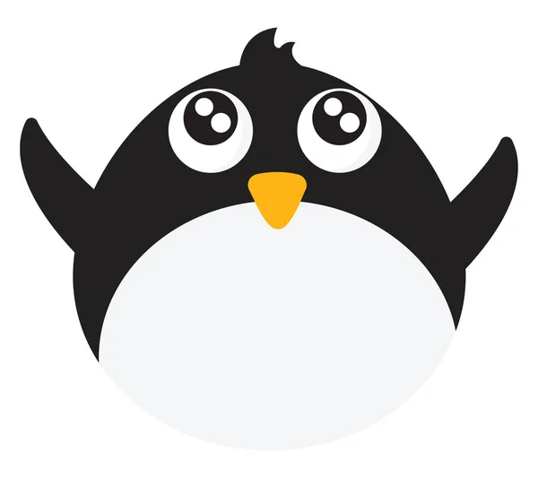 Pinguim bebê, vetor ou ilustração de cor — Vetor de Stock