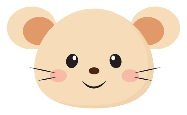 Carino mouse bambino, vettore o illustrazione a colori — Vettoriale Stock