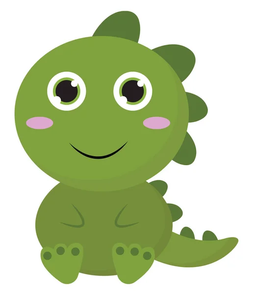 Cute dinozaurów dziecko, wektor lub kolor ilustracji — Wektor stockowy