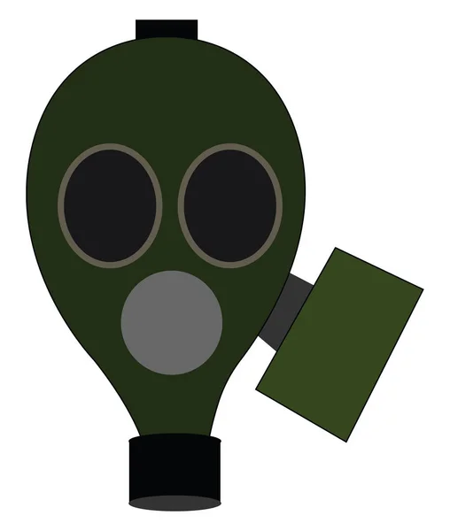 Un masque à gaz, vecteur ou illustration couleur — Image vectorielle
