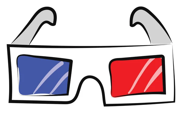 Óculos para ilustração 3d, vetorial ou colorida — Vetor de Stock