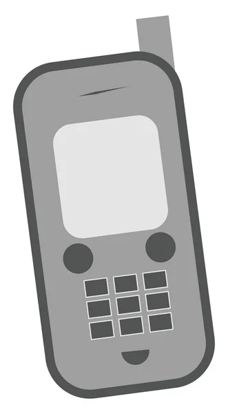 Happy mobiele telefoon, vector of kleur illustratie — Stockvector