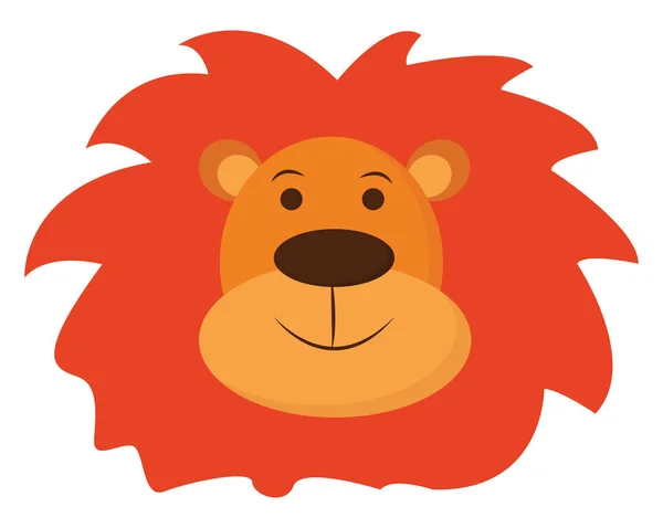 Clipart de la cara sonriente de un león / El rey de la selva, ve — Vector de stock