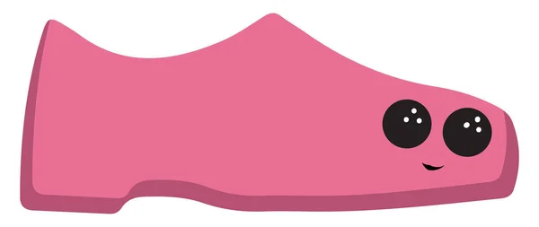 Emoji des lächelnden rosa Schuhs, Vektor oder Farbabbildung — Stockvektor