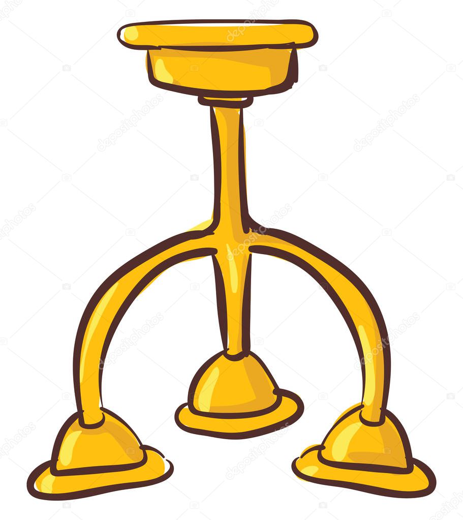 Gold-chandelier, vector or color illustration