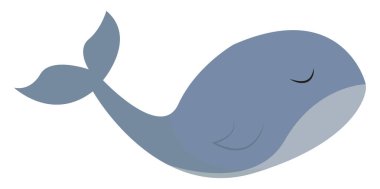 Bir balina kümesinin clipart izole beyaz arka plan görüntülenen