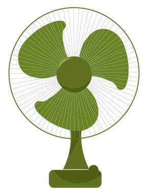 Fan, vektör veya renk çizimi. 