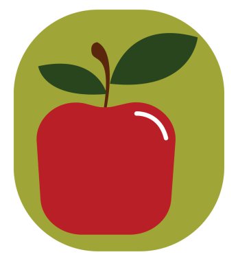 Elma, vektör veya renk illüstrasyon görüntüsü.